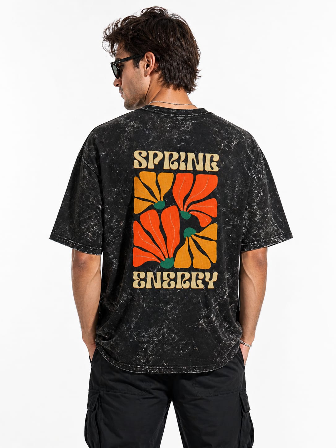Unisex Acid Washed Oversized Tee