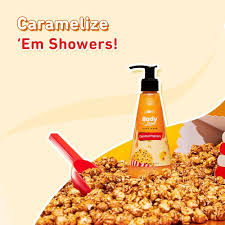 Plum BodyLovin’ Caramel Popcorn Body Wash | SLS-Free Body Wash For Women | Long Lasting Warm Caramel Fragrance | Aloe-Infused Nourishing Body Cleanser For Soft & Smooth Skin (240 ml)