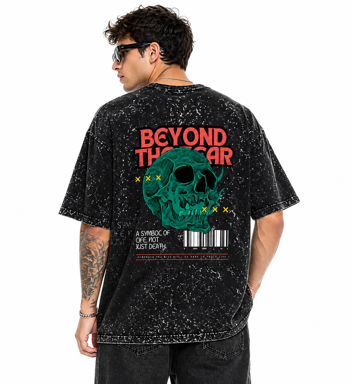 Unisex Acid Washed Oversized Tee