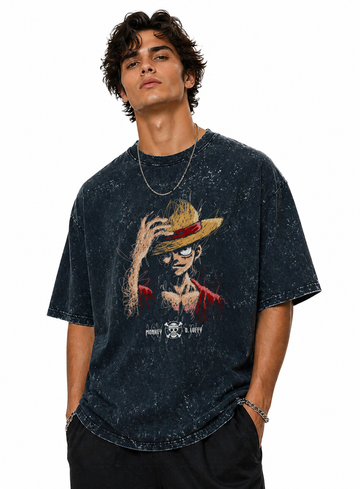 Unisex Acid Washed Oversized Tee