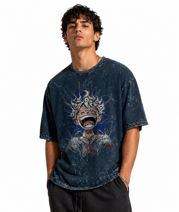 Unisex Acid Washed Oversized Tee