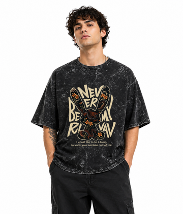 Unisex Acid Washed Oversized Tee