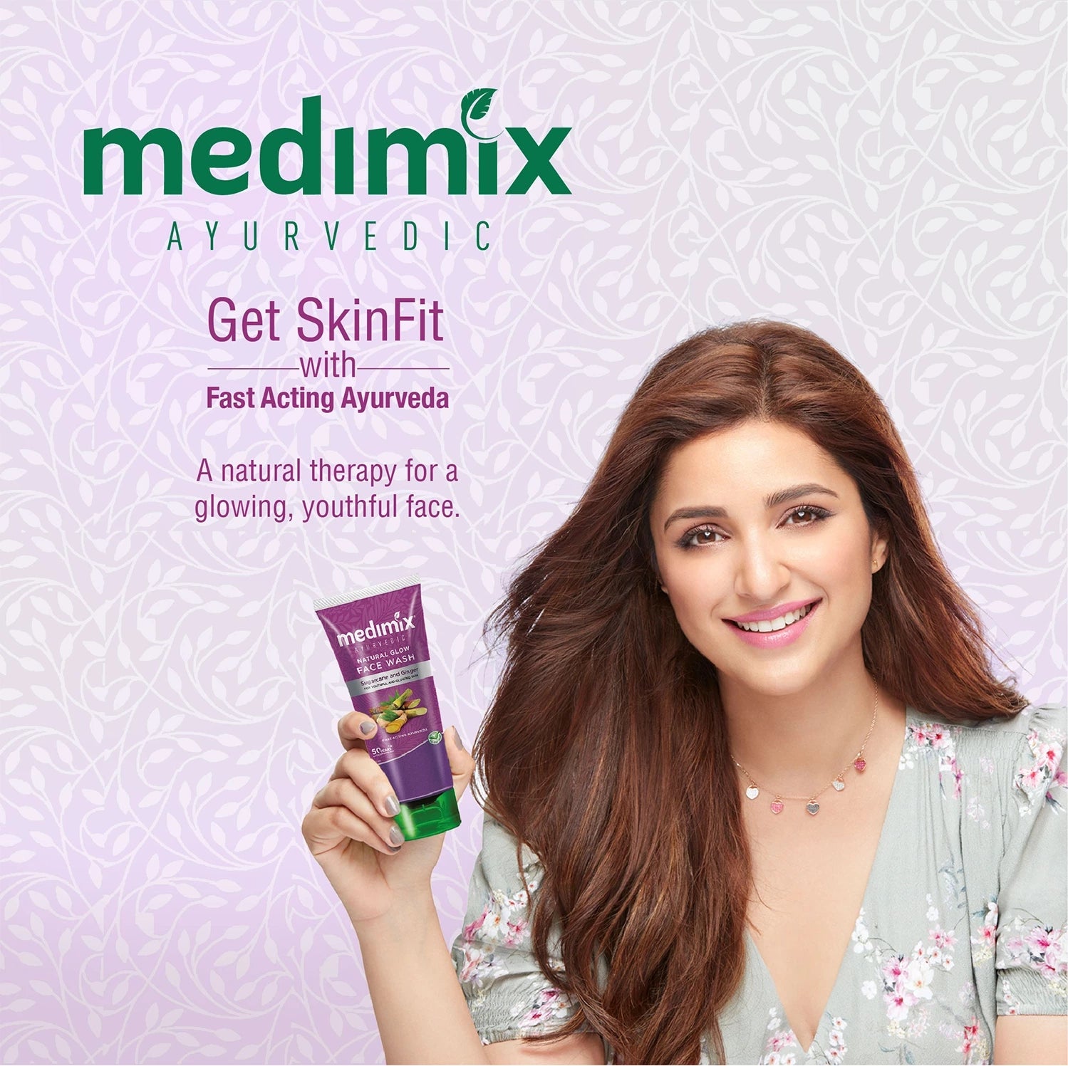 Medimix Ayurvedic Natural Glow Face Wash for youthful and glowing skin |With Sugarcane and Ginger | 100 ml