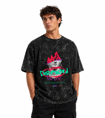 Unisex Acid Washed Oversized Tee