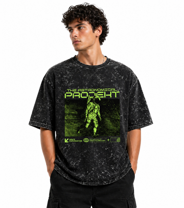 Unisex Acid Washed Oversized Tee
