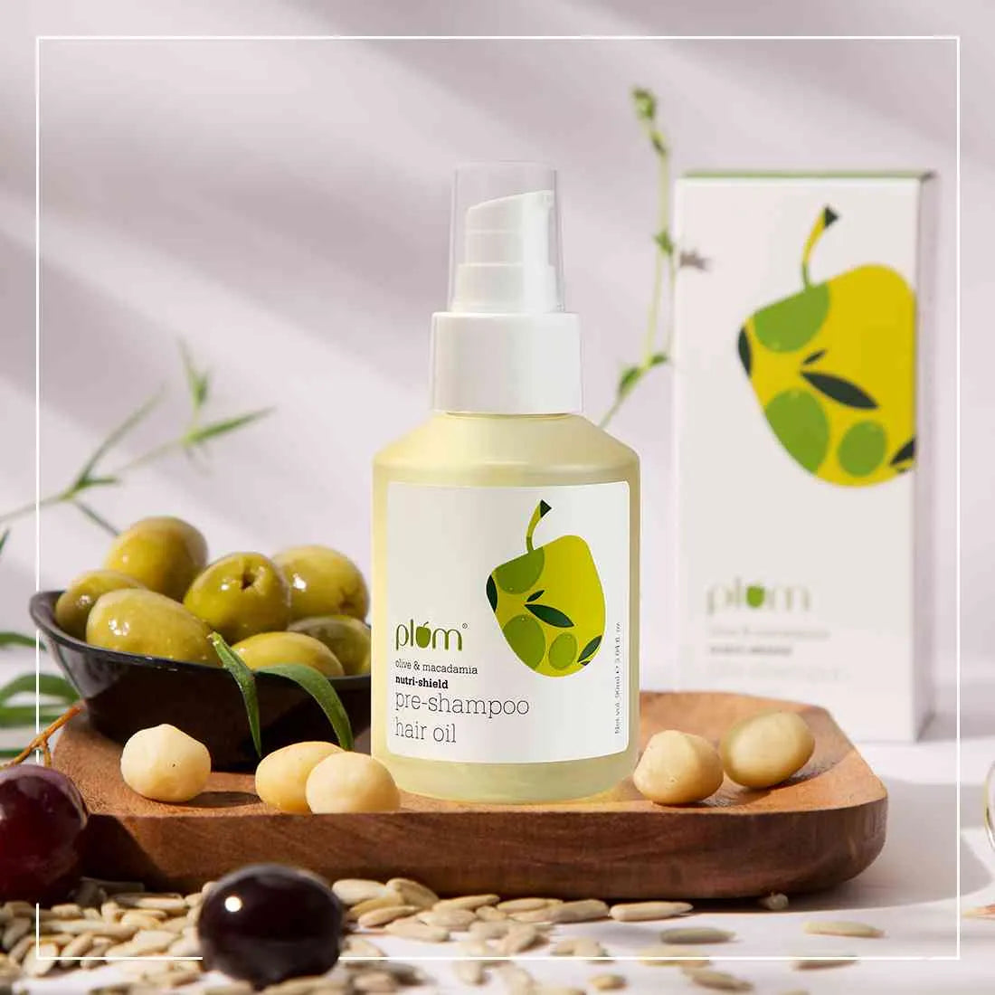 Plum Olive & Macadamia Nutri-Shield Pre-Shampoo Hair Oil